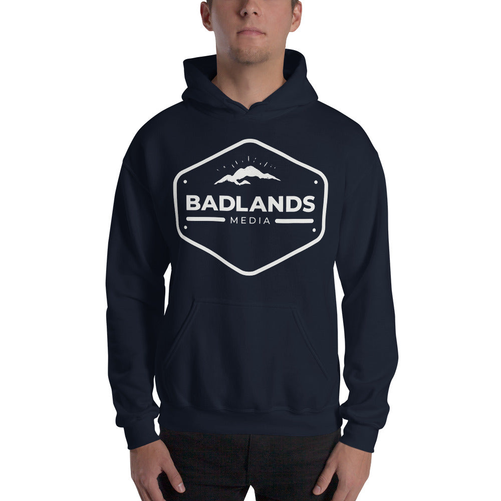 Badlands Hexagon Unisex Hoodie with white logo