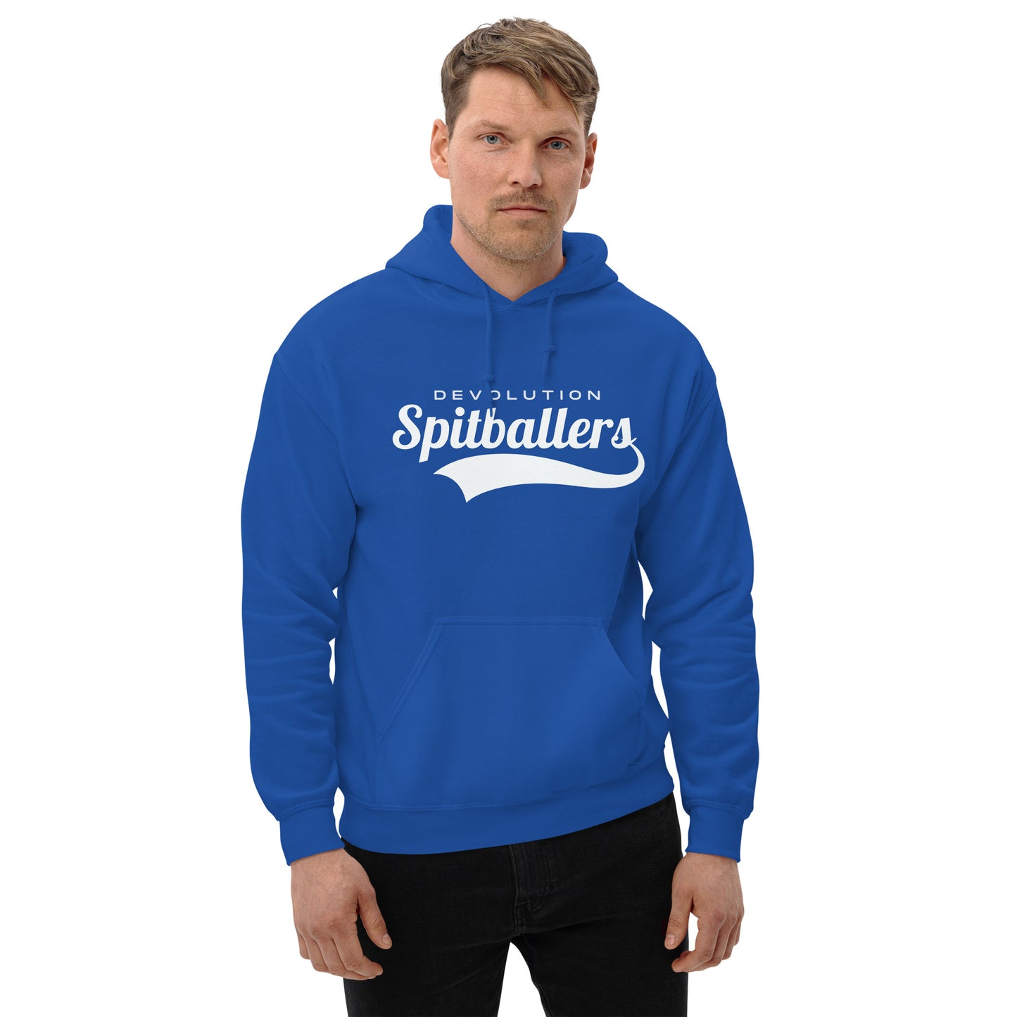 Spitballers Unisex Hoodie (white logo)