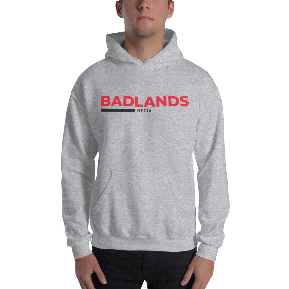 Badlands Unisex Hoodie (red/blk logo)