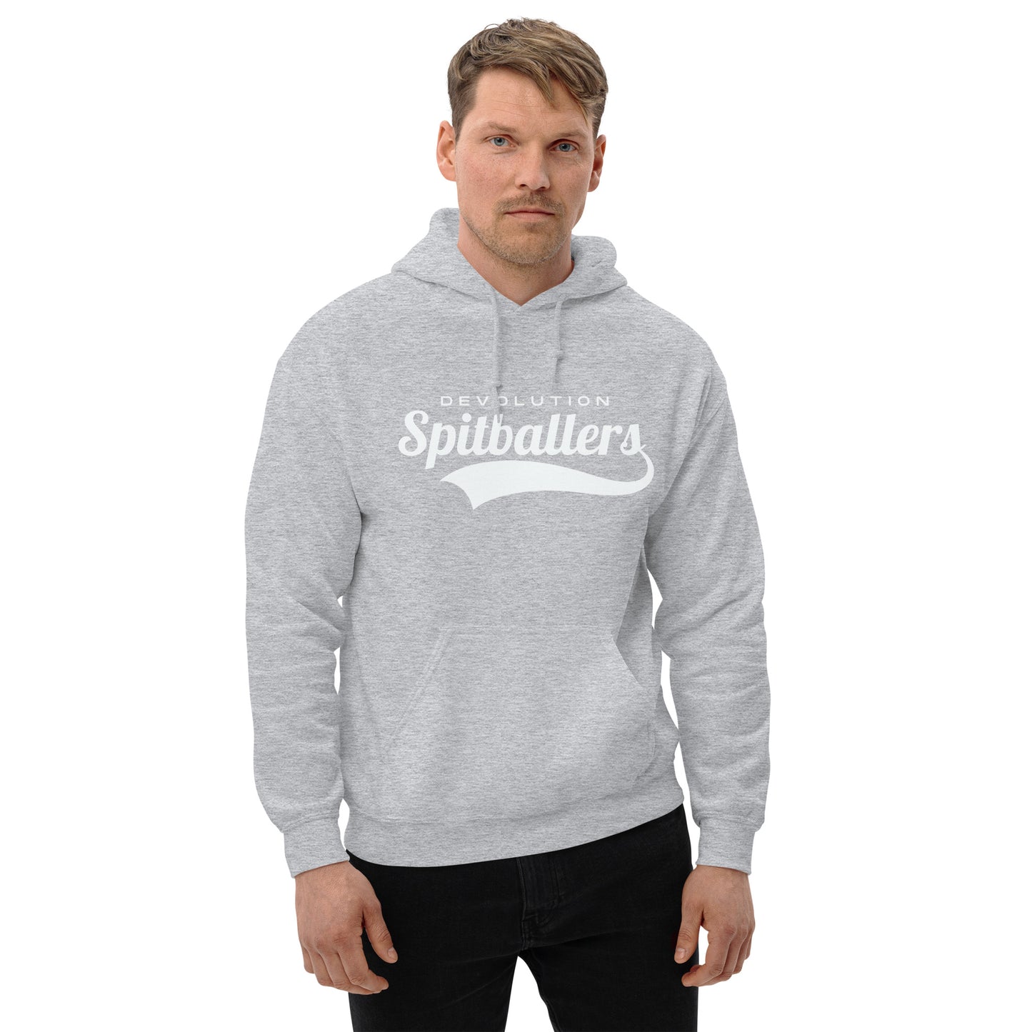 Spitballers Unisex Hoodie (white logo)