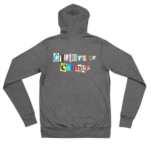 Culture of Change Unisex zip hoodie