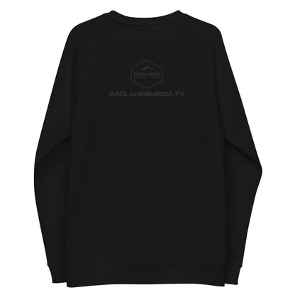 Baseless Conspiracies Unisex organic raglan sweatshirt