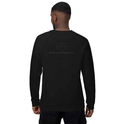 Baseless Conspiracies Unisex organic raglan sweatshirt