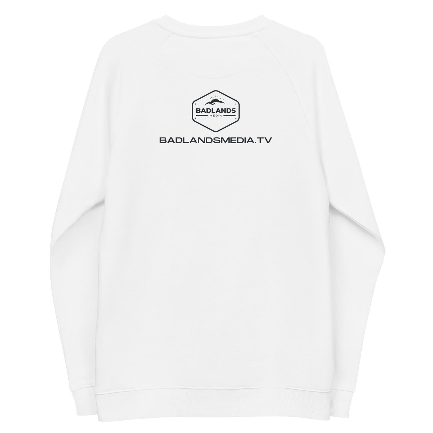 Badlands Story Hour Unisex Organic Raglan Sweatshirt