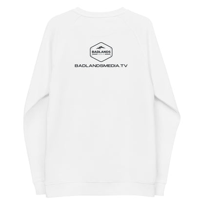 Badlands Story Hour Unisex Organic Raglan Sweatshirt