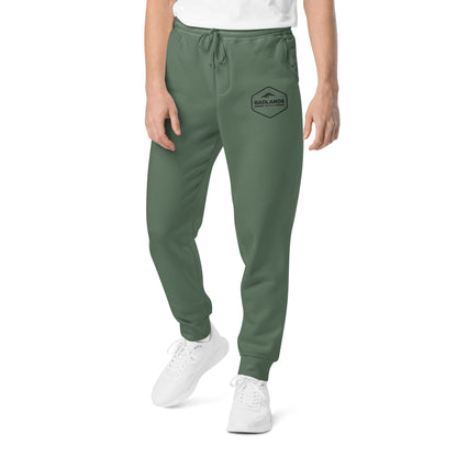 Badlands Unisex Pigment-Dyed Sweatpants (black logo)