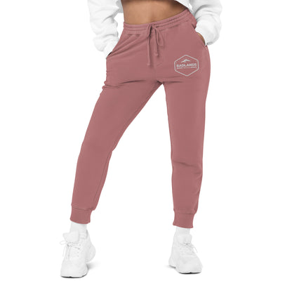 Badlands Unisex Pigment-Dyed Sweatpants (white logo)