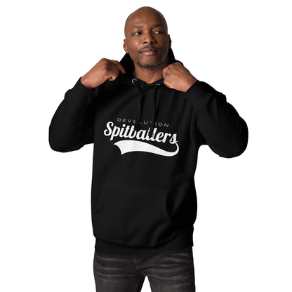 Spitballers Unisex Hoodie (white logo)