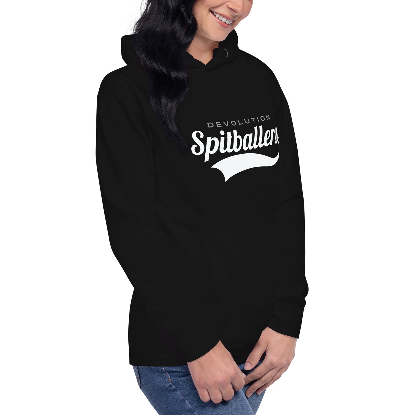 Spitballers Unisex Hoodie (white logo)