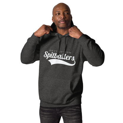 Spitballers Unisex Hoodie (white logo)