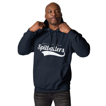 Spitballers Unisex Hoodie (white logo)