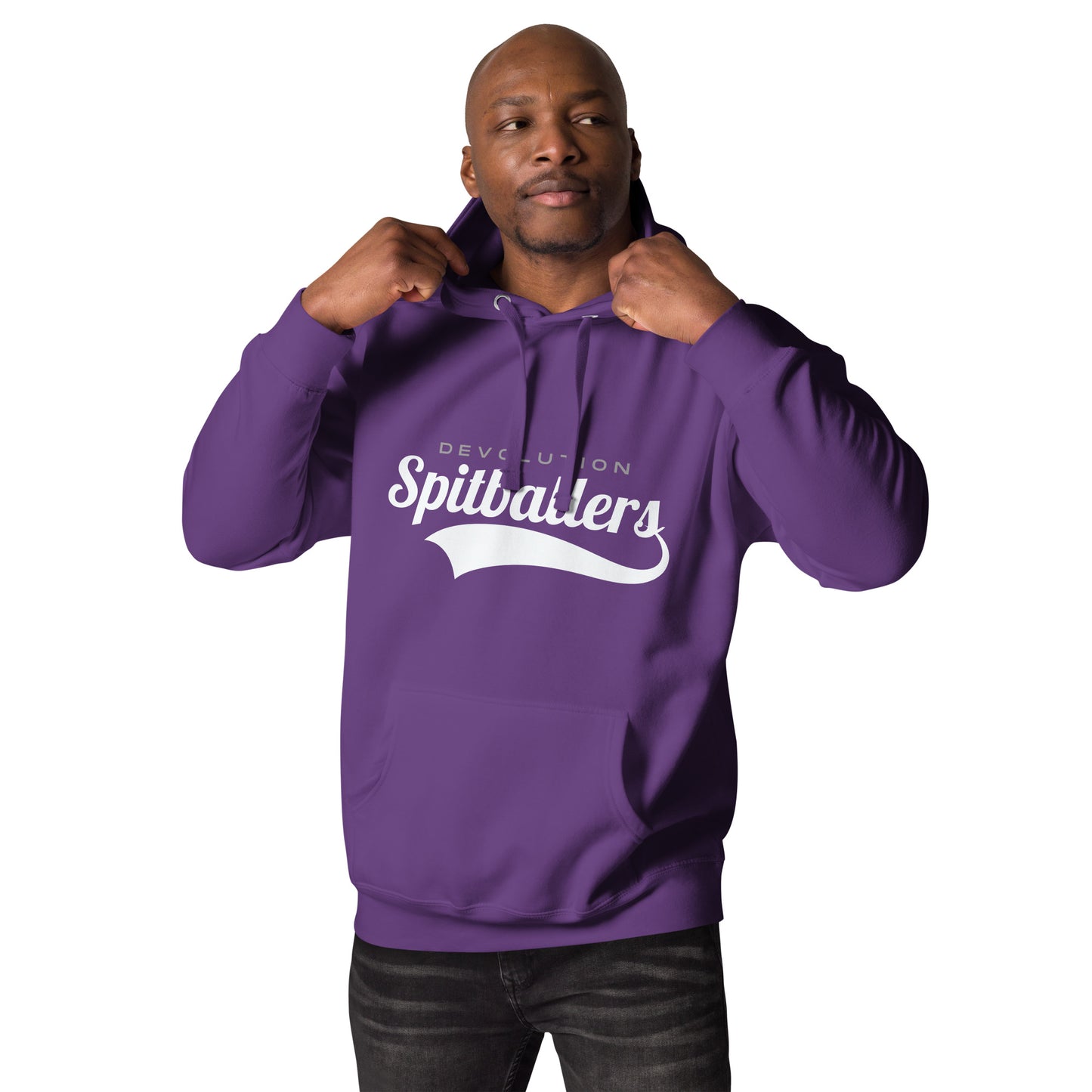 Spitballers Unisex Hoodie (white logo)