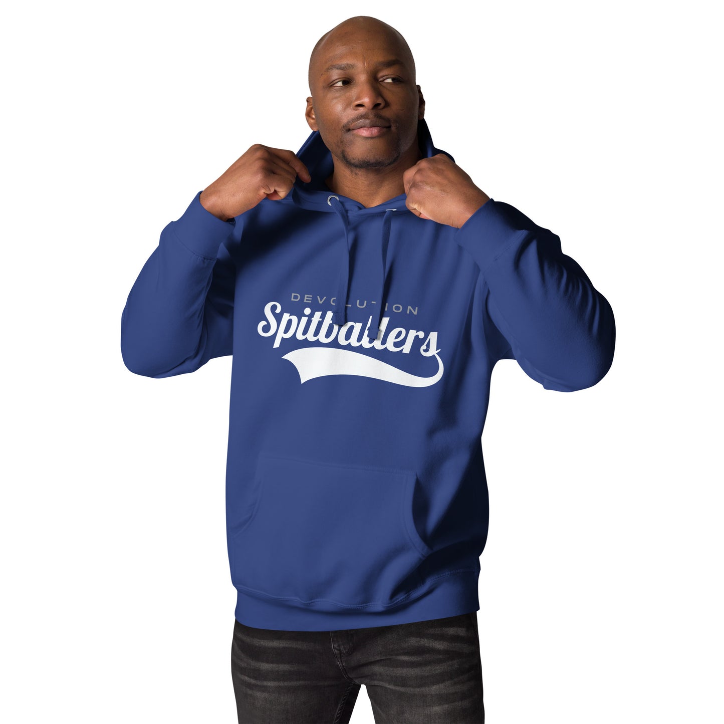 Spitballers Unisex Hoodie (white logo)