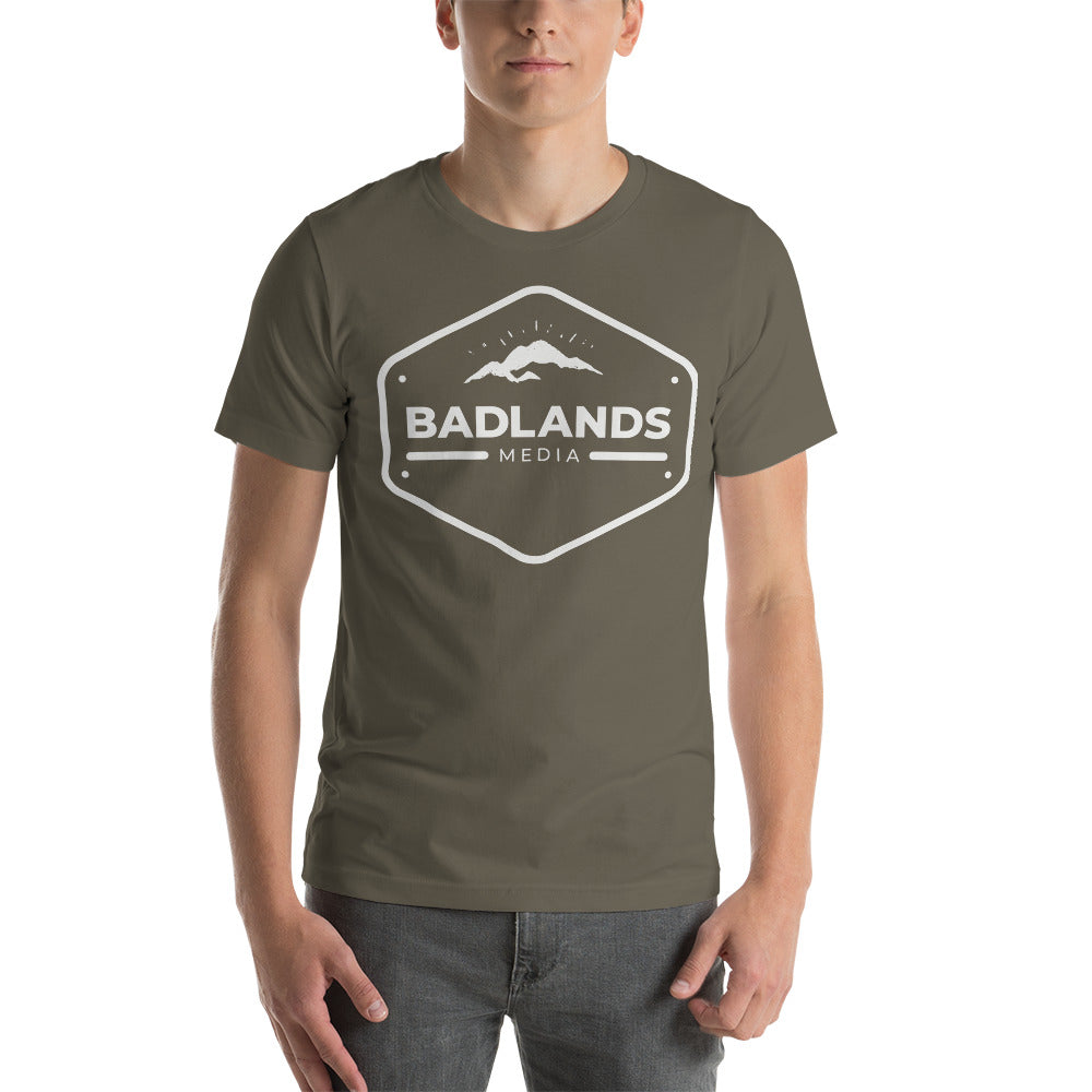 Badlands Hexagon Unisex T-Shirt with white logo