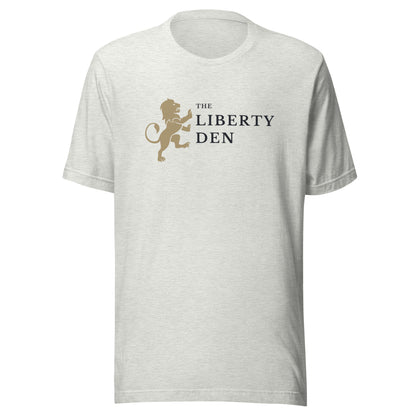 The Liberty Den Unisex t-shirt (dark logo)