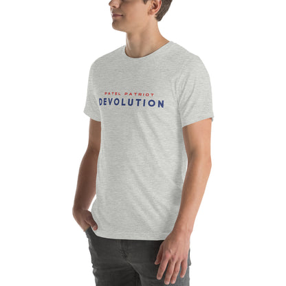 Devolution Unisex t-shirt (red and blue logo)