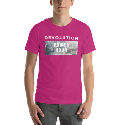 Devolution Power Hour Unisex t-shirt (light logo)