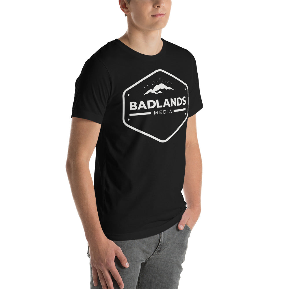 Badlands Hexagon Unisex T-Shirt with white logo