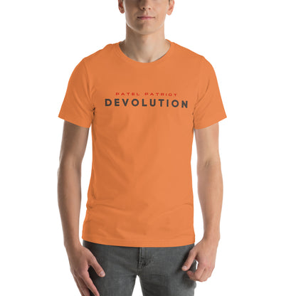 Devolution Unisex t-shirt (gray and red logo)