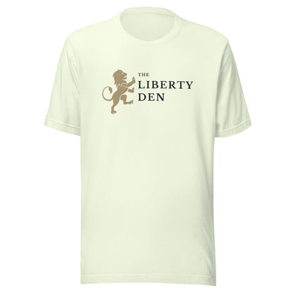 The Liberty Den Unisex t-shirt (dark logo)