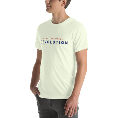 Devolution Unisex t-shirt (red and blue logo)