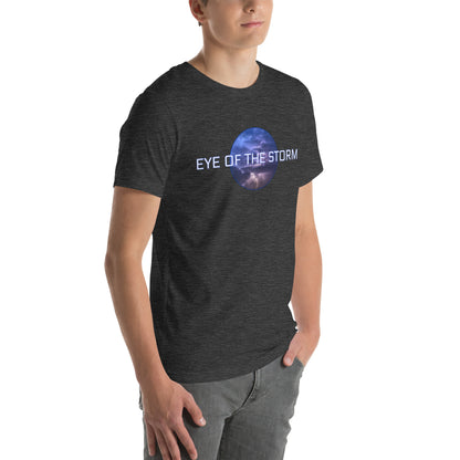 Eye of the Storm Unisex t-shirt (light logo)