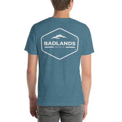 Badlands Unisex Front and Back Design T-Shirt (white logo)