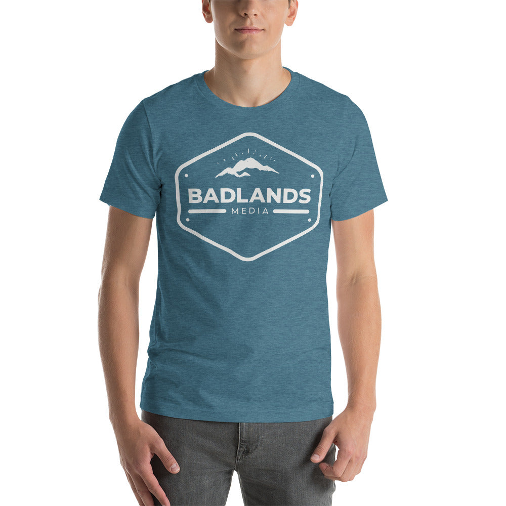 Badlands Hexagon Unisex T-Shirt with white logo