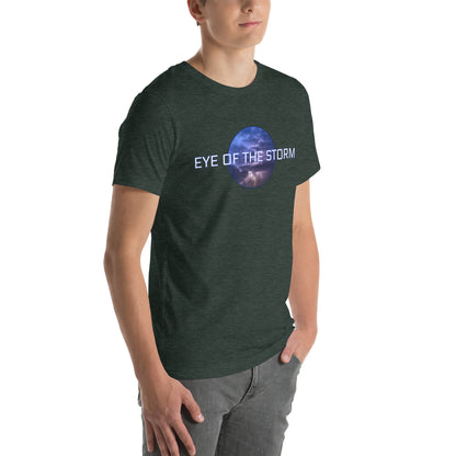 Eye of the Storm Unisex t-shirt (light logo)