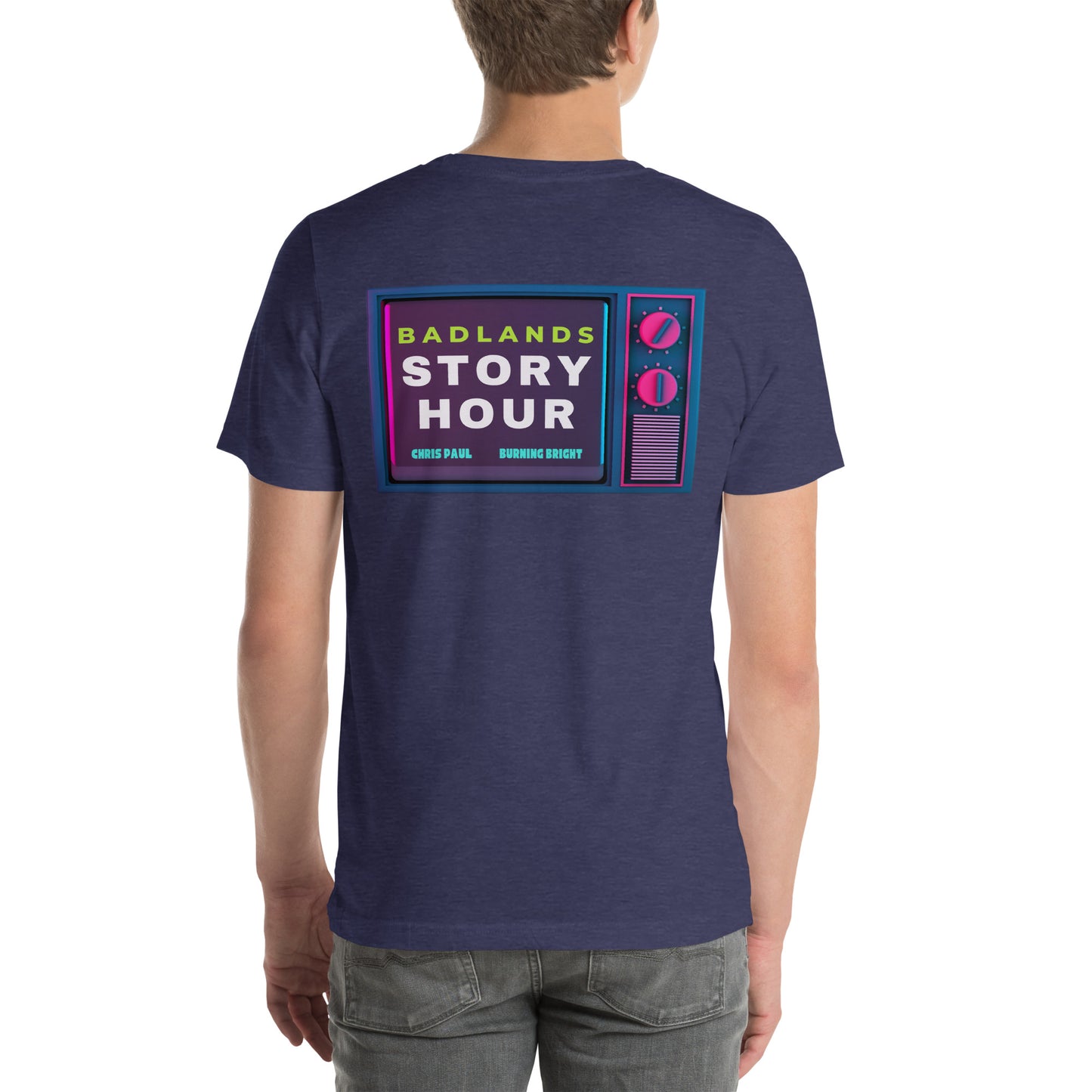 Badlands Story Hour (back print) Unisex t-shirt