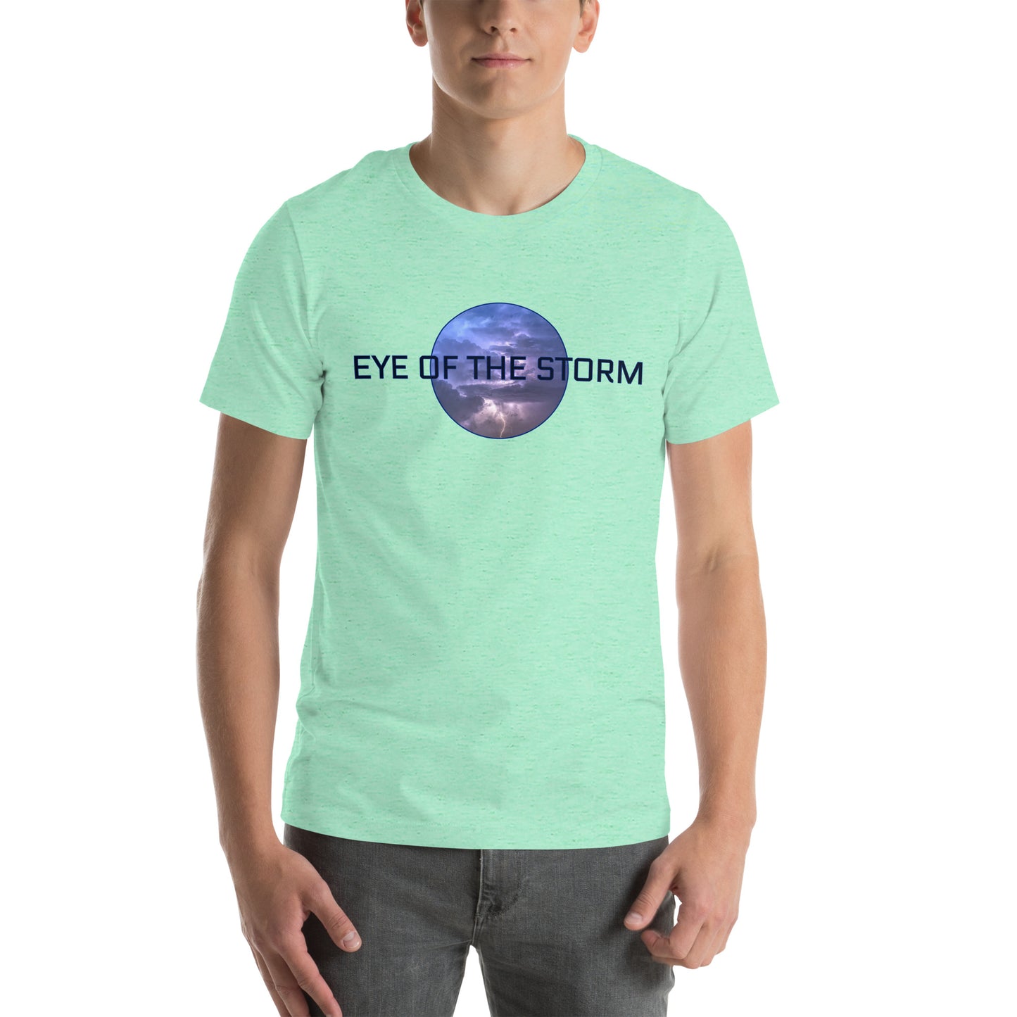 Eye of the Storm Unisex t-shirt (dark logo)