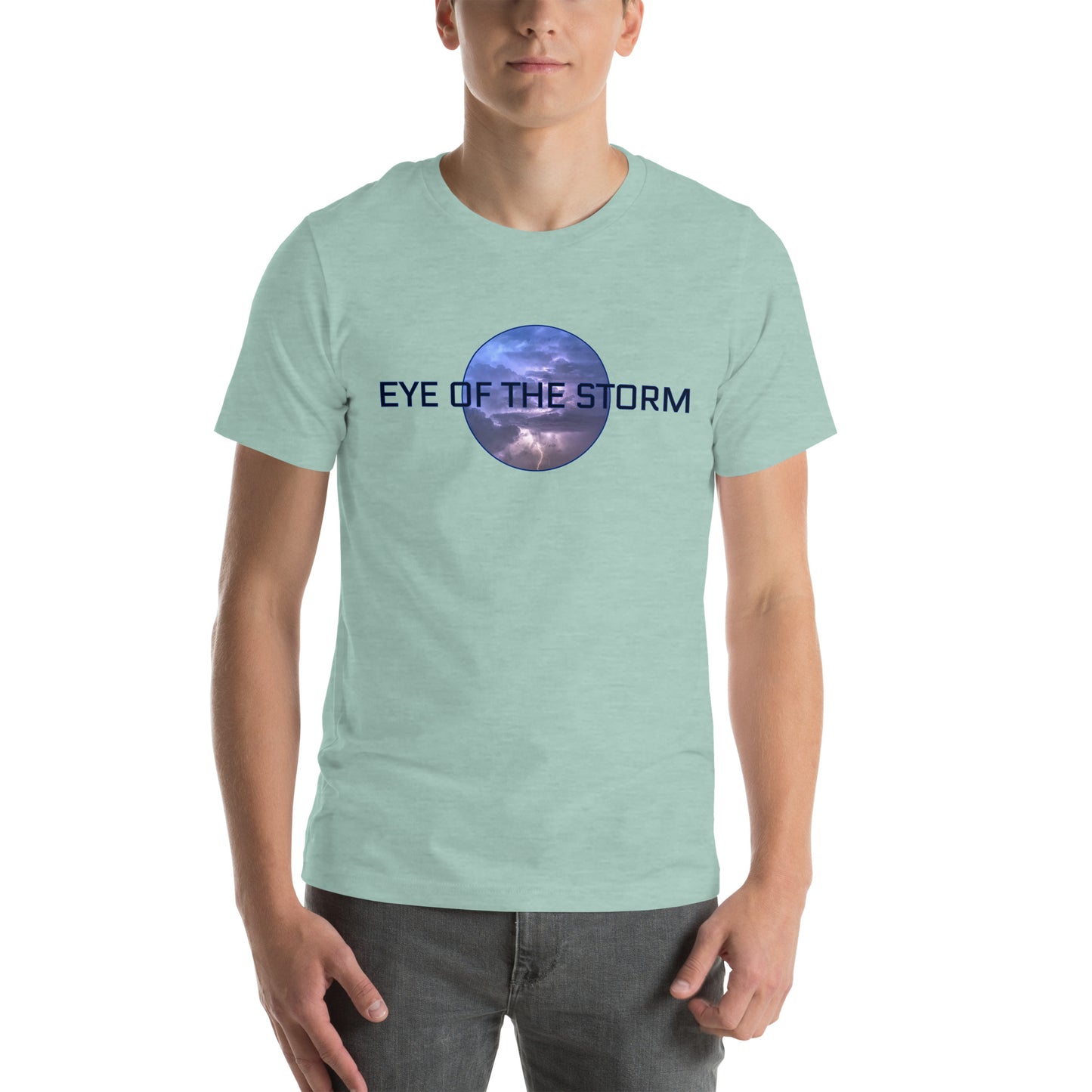 Eye of the Storm Unisex t-shirt (dark logo)