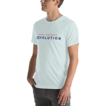 Devolution Unisex t-shirt (red and blue logo)