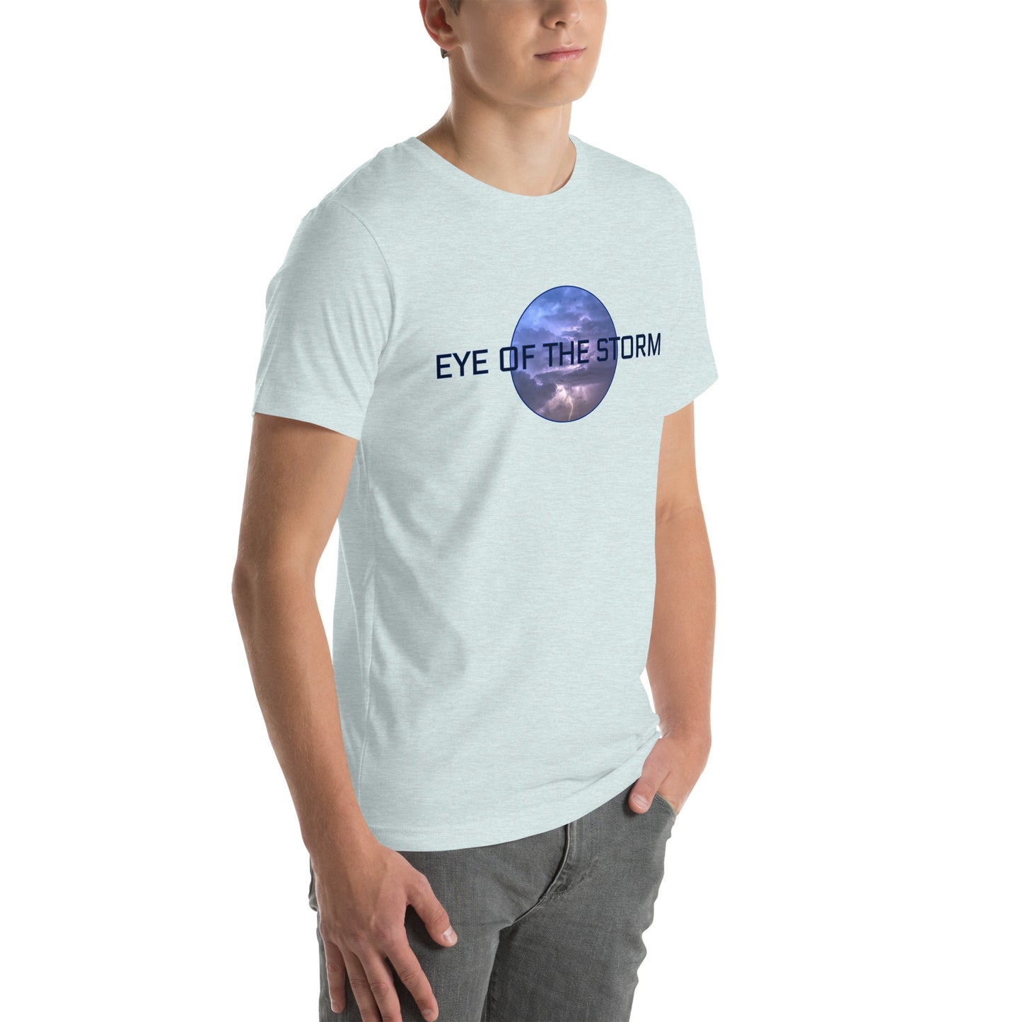 Eye of the Storm Unisex t-shirt (dark logo)