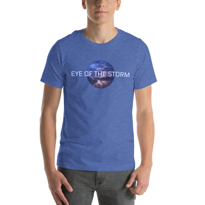 Eye of the Storm Unisex t-shirt (light logo)