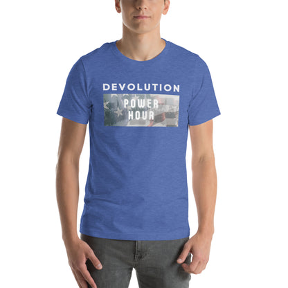 Devolution Power Hour Unisex t-shirt (light logo)