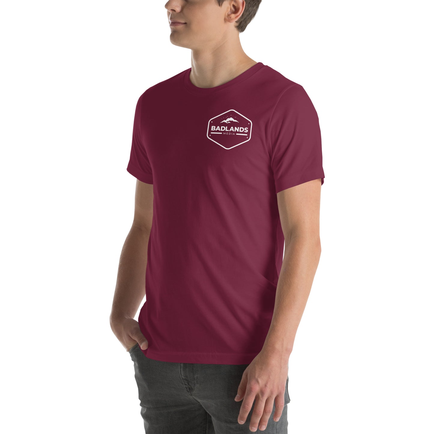 Badlands Story Hour (back print) Unisex t-shirt