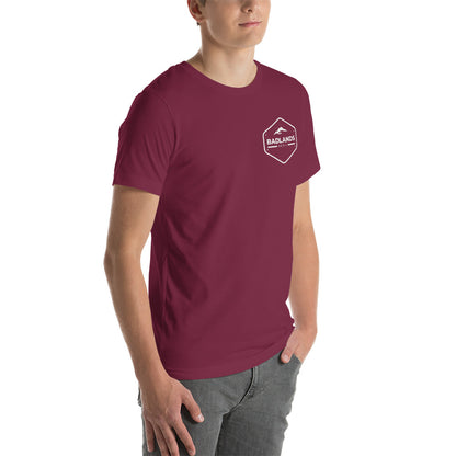 Badlands Unisex Front and Back Design T-Shirt (white logo)