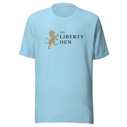 The Liberty Den Unisex t-shirt (dark logo)