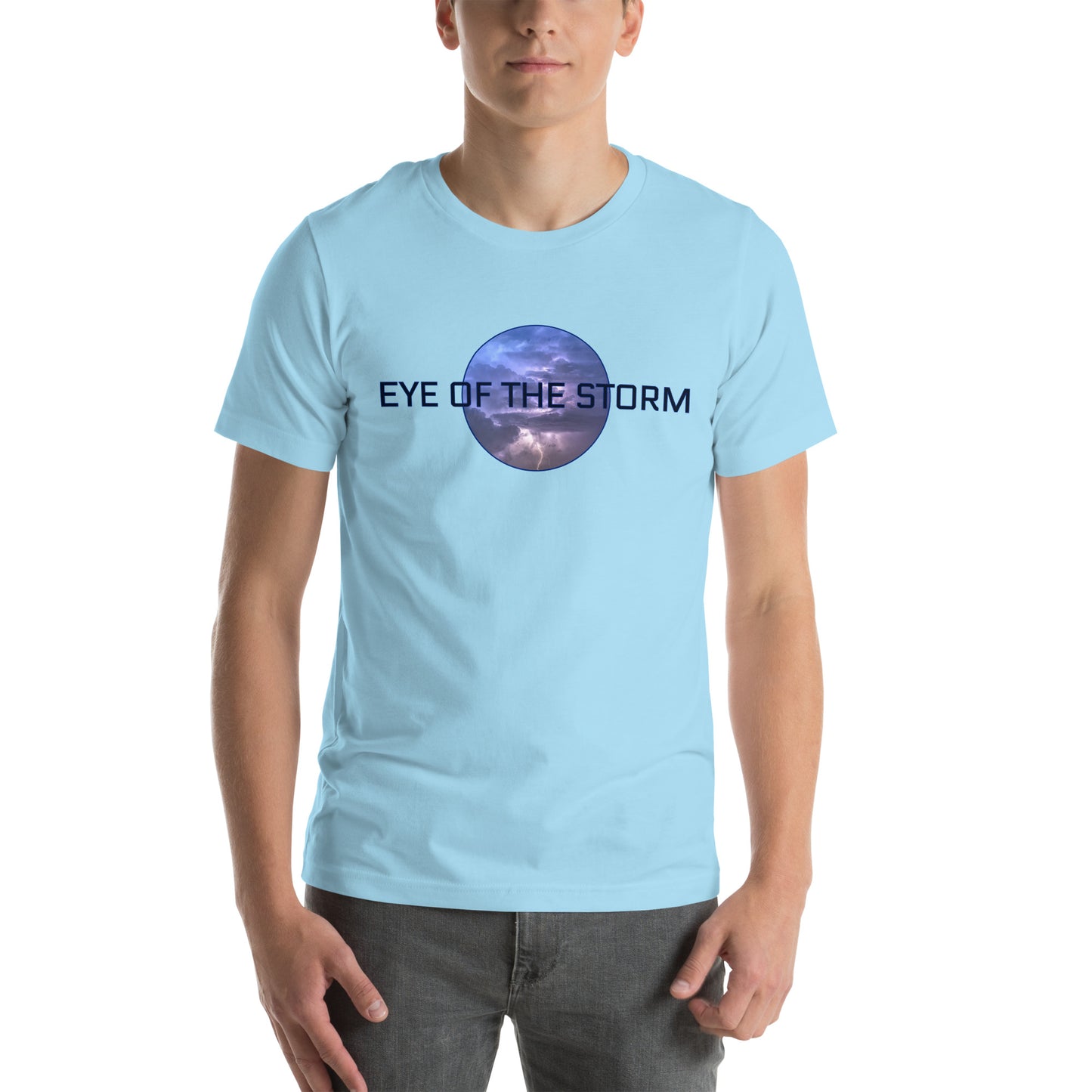 Eye of the Storm Unisex t-shirt (dark logo)