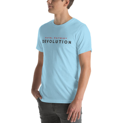 Devolution Unisex t-shirt (gray and red logo)