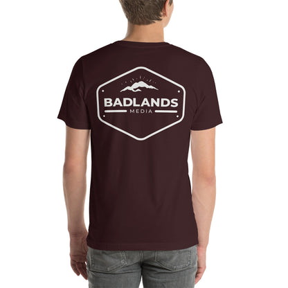 Badlands Unisex Front and Back Design T-Shirt (white logo)