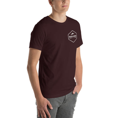 Badlands Unisex Front and Back Design T-Shirt (white logo)