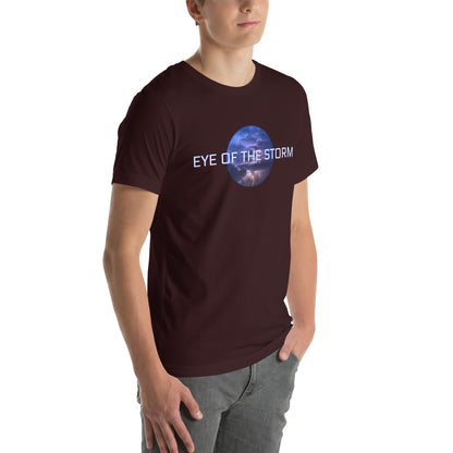 Eye of the Storm Unisex t-shirt (light logo)