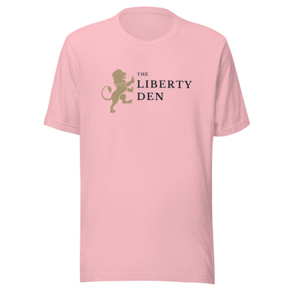 The Liberty Den Unisex t-shirt (dark logo)