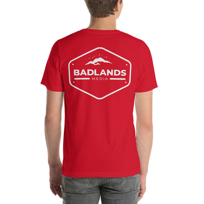 Badlands Unisex Front and Back Design T-Shirt (white logo)