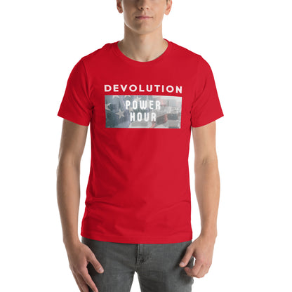 Devolution Power Hour Unisex t-shirt (light logo)