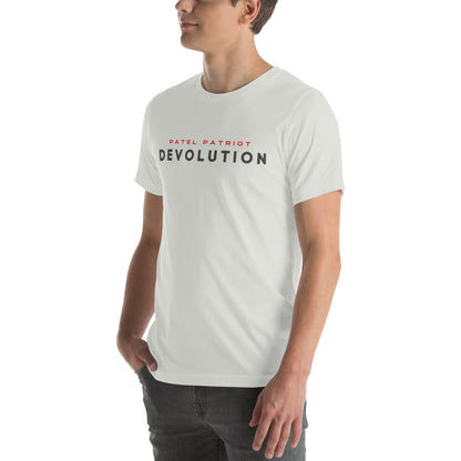 Devolution Unisex t-shirt (gray and red logo)