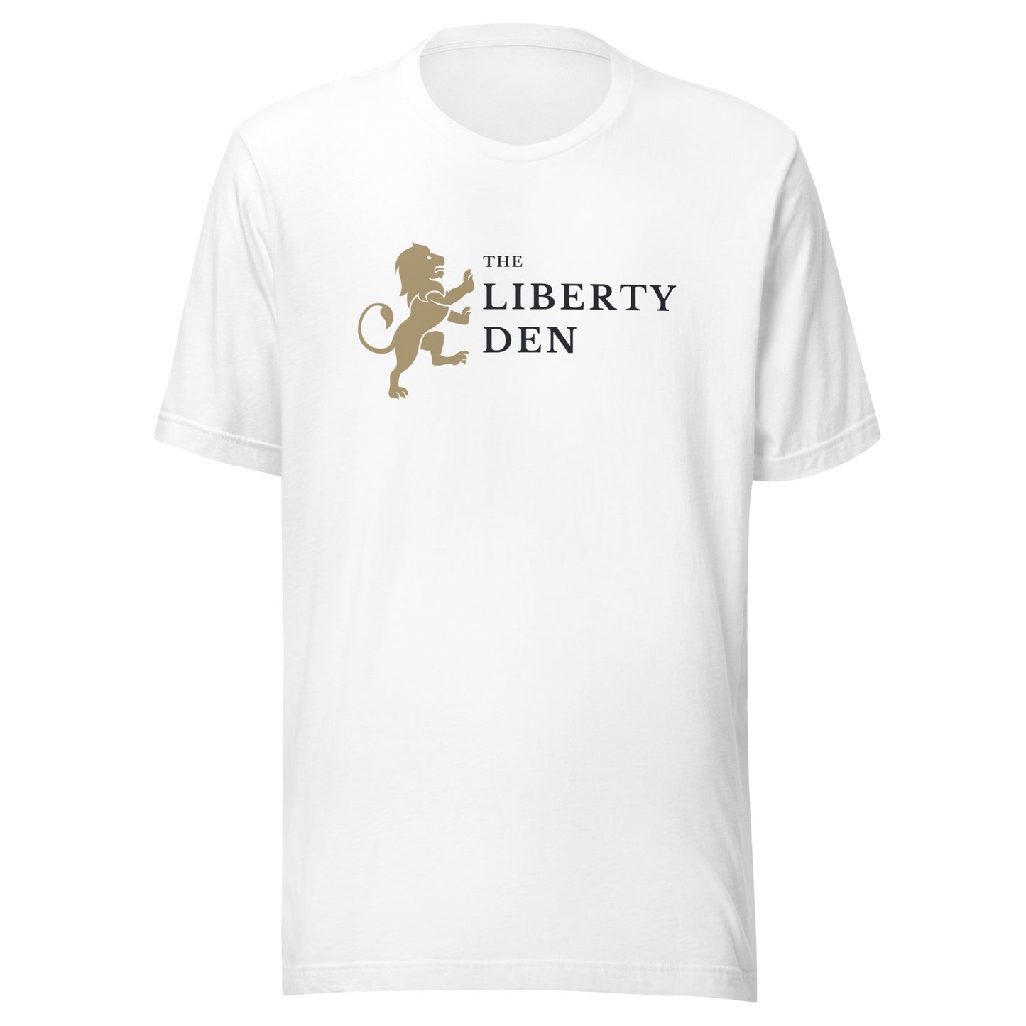 The Liberty Den Unisex t-shirt (dark logo)