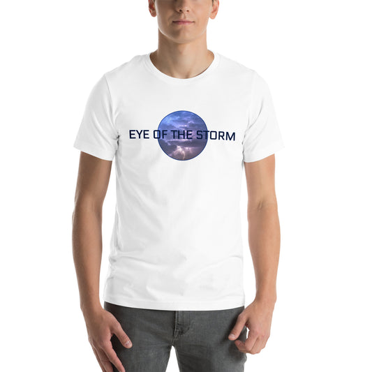 Eye of the Storm Unisex t-shirt (dark logo)